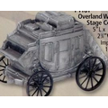 5"x2-3/4"x3-1/2" Overland Wagon Stage Coach Genuine Metal Bank